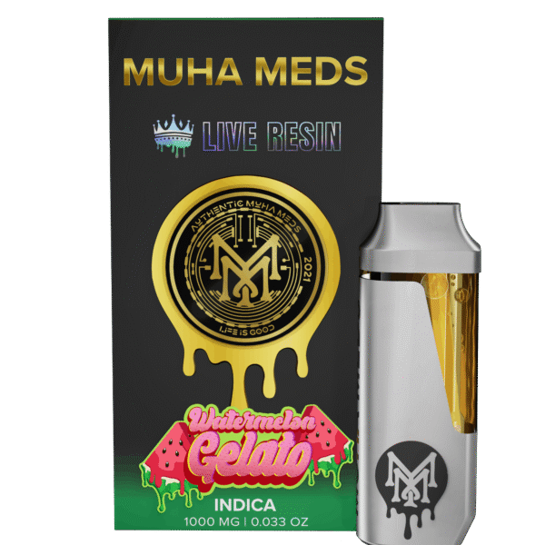 Muha Meds Watermelon Gelato Live Resin Disposable